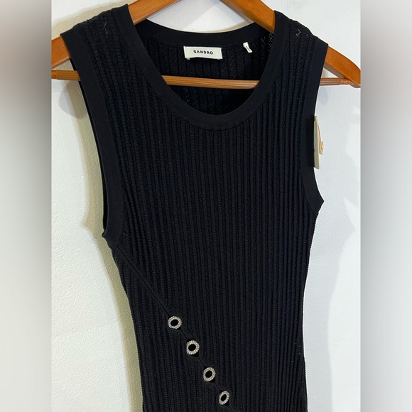 Evy Embellished Asymmetric Knit Midi Dress - Picture 4 of 8